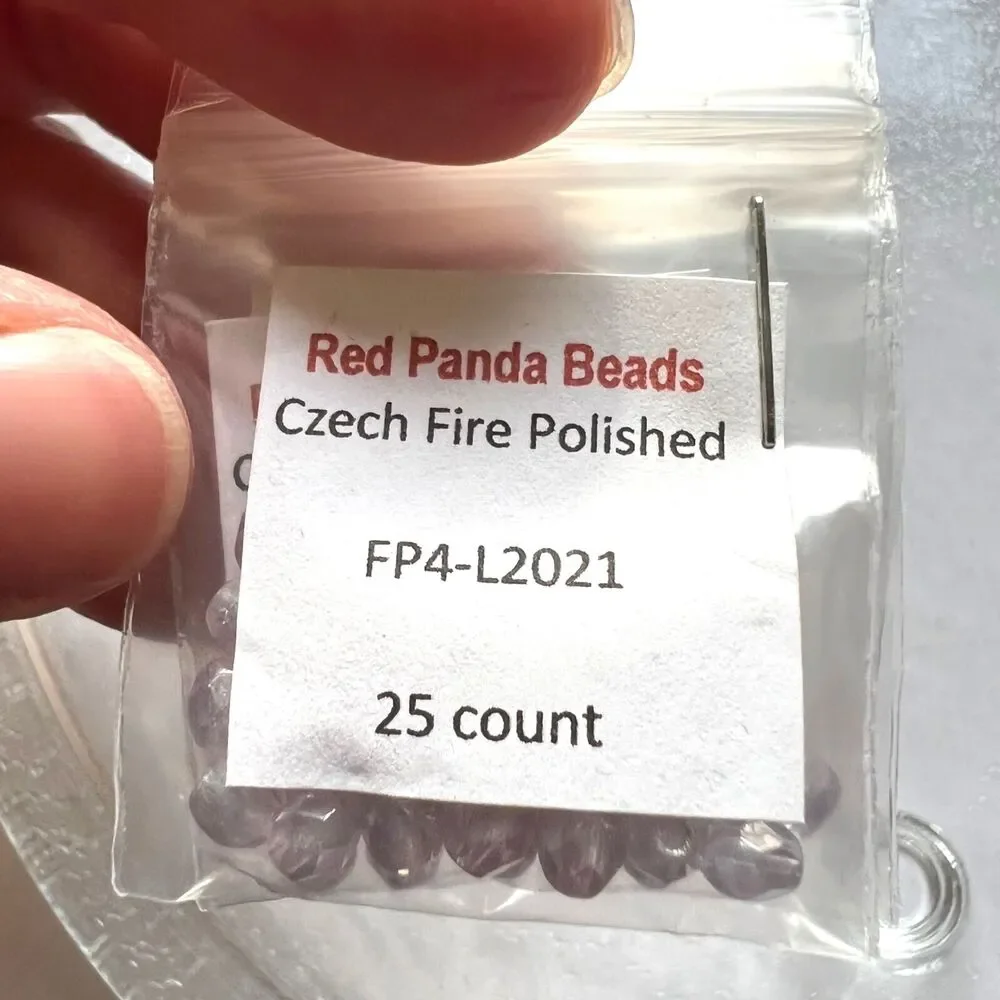 Red Panda Beads Beading Jewelry Making Lot Blue Silver